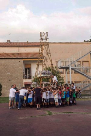 Viterbo - Santa Rosa - Minimacchina del Pilastro - Le prove dei minifacchini