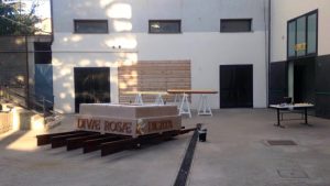 Viterbo - Santa Rosa - Minimacchina di Santa Barbara - La base di Diva Rosa