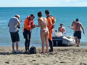 Il recupero del presidio acquatico dei vigili del fuoco a Pescia Romana