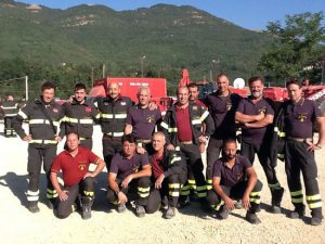 Terremoto nel centro Italia - I vigili del fuoco di Viterbo ad Amatrice
