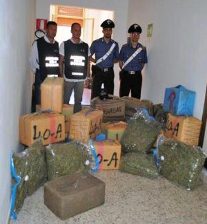 Civitavecchia - La droga sequestrata dai carabinieri 