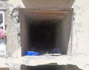 Il cimitero a Pescia Romana