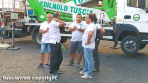 Viterbo - Santa Rosa - Il montaggio di Gloria