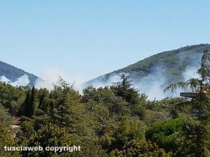 Incendio sulla Palanzana