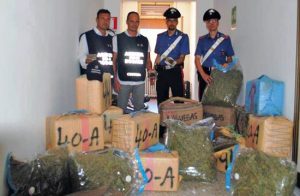 Civitavecchia - La droga sequestrata dai carabinieri 