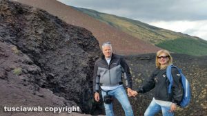 Catania - Roberto e Paola Zena sull'Etna