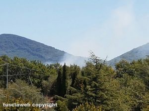 Incendio sulla Palanzana