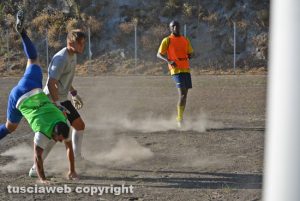 La partita di calcio a Tre Croci