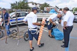 Montalto di Castro - Il materiale sequestrato dalla polizia locale 