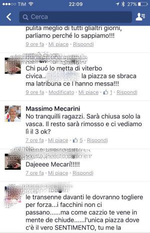 Santa Rosa - Fontana grande - La polemica su Facebook