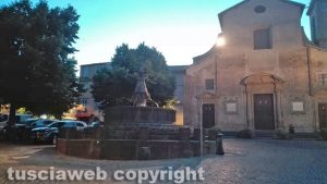 Viterbo - Quartiere San Faustino - La fontana
