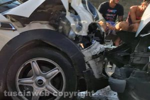 Tarquinia - Scontro tra auto