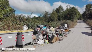 Bagnaia - Isola ecologica in strada Novepani