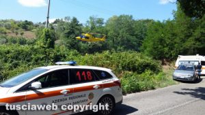 Roccalvecce - L'intervento del 118
