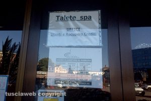 Gli uffici della Talete in viale Romiti