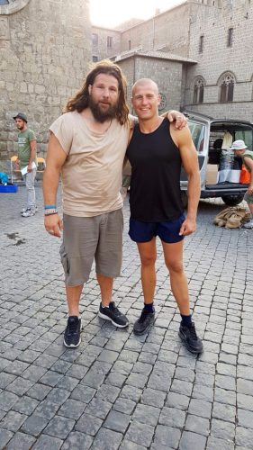 Andrea Agostini con Martin Castrogiovanni