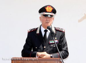 Eccidio di Ponte di Cetti - Il comandante generale Del Sette alla commemorazione dei carabinieri uccisi