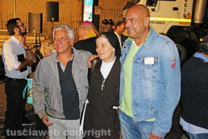 Massimo Mecarini, suor Francesca e Sandro Rossi