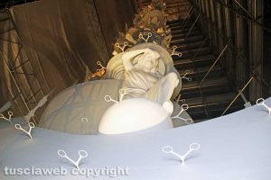 Viterbo - Santa Rosa - Gloria - Prova luci sotto la pioggia