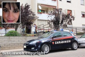 Viterbo - Donna trovata morta in casa - Nel riquadro Deborah Laezza