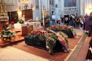 Carbognano - I funerali di Anna Maria Masciolini e Luca Grondona