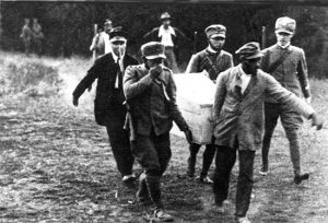 Il ritrovamento del corpo di Matteotti al bosco della Quartarella
