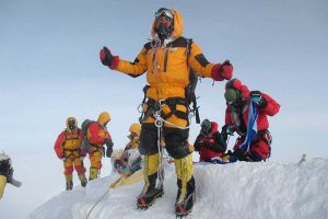 Nepal - Una delle foto ritoccate della coppia di scalatori indiani