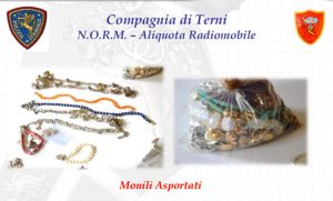 Perugia - Rapina in villa - Gli oggetti sequestrati