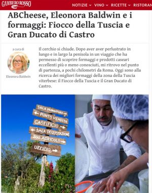 Migliori formaggi d'Italia - L'articolo del Gambero Rosso