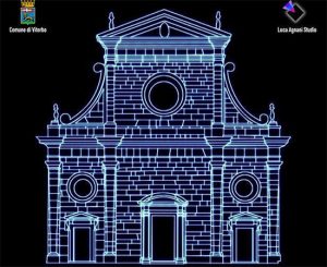 Viterbo - Il video mapping del duomo