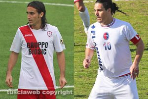 Sport - Calcio - Orlando Fanasca (Monterosi) e Sebastian Gay (Flaminia)