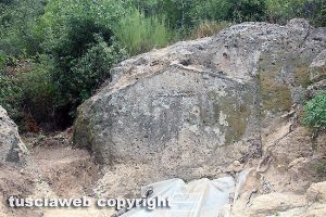 Norchia - La tomba etrusca a casetta recentemente scoperta