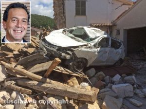 Terremoto - Amatrice - Nel riquadro Giuseppe D'Angelo