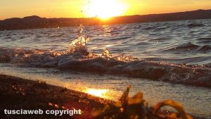 Tramonto sul lago di Bolsena