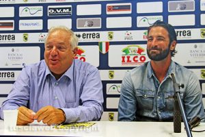 Sport - Calcio - Viterbese - Il patron Piero Camilli e Ferdinando Sforzini