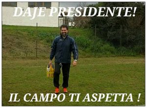 Il Calcio Tuscia con Fimiani (foto: Facebook)