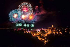 Vallerano - Festa di san Vittore - I fuochi d'artificio