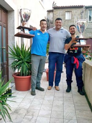 Ischia di Castro - Il sindaco Serra coi premiati della passata edizione delle Carrettelle 