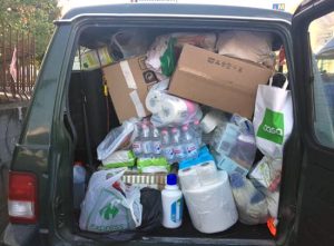 I generi alimentari da inviare ai terremotati