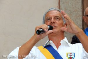 Trasporto macchina di Santa Rosa - Il presidente Massimo Mecarini