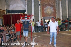 Viterbo - Santa Rosa - Le prove di recupero dei facchini