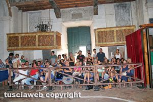 Viterbo - Santa Rosa - Le prove di recupero dei facchini