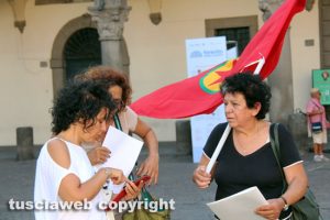 Viterbo - Sit-in a piazza del Comune contro Erdogan