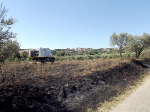 Montefiascone - Incendio in località Casone