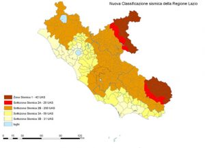 Riclassificazione sismica del Lazio dal 2009 a oggi