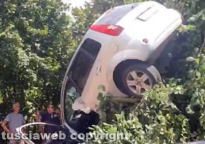 Carbognano - Incidente in strada Massarelle