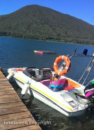 La barca Minnie della protezione civile di Caprarola