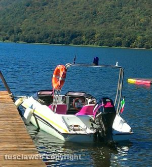 La barca Minnie della protezione civile di Caprarola