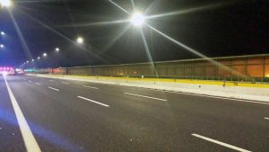 Roma - Grande raccordo anulare - Lavori all'illuminazione
