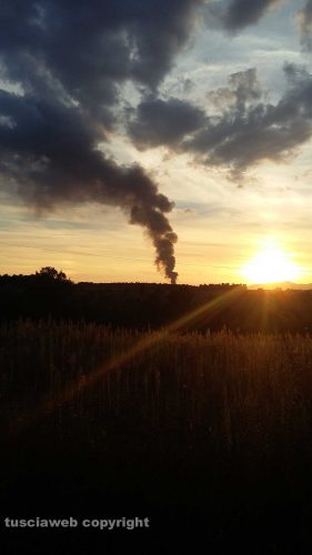 Incendio a Onano